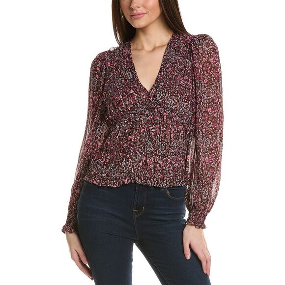 Isabel Marant WomensEtoile Nibel Silk-Trim Top Brown